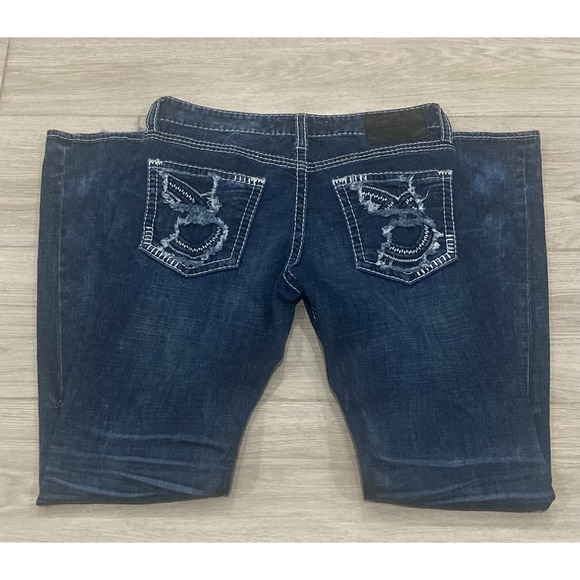 Big Star Other - Big Star Jeans Mens 33XL Pioneer Boot Cut Whisker Embroidered (34x35) Buckle
